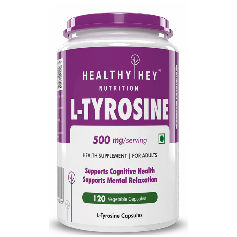

HealthyHey Nutrition L-Tyrosine 500mg - 120 Capsules