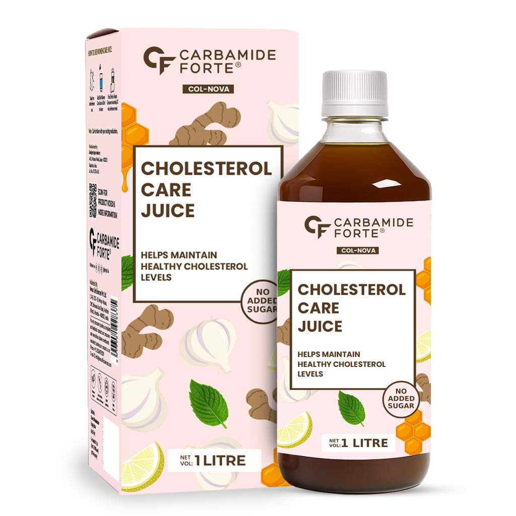 

Carbamide Forte Ayurvedic Cholesterol Care Juice - 1L | Cholestrol Juices Contains Honey With Apple Cider Ginger Garlic, Helps In Digestion | Sugar...