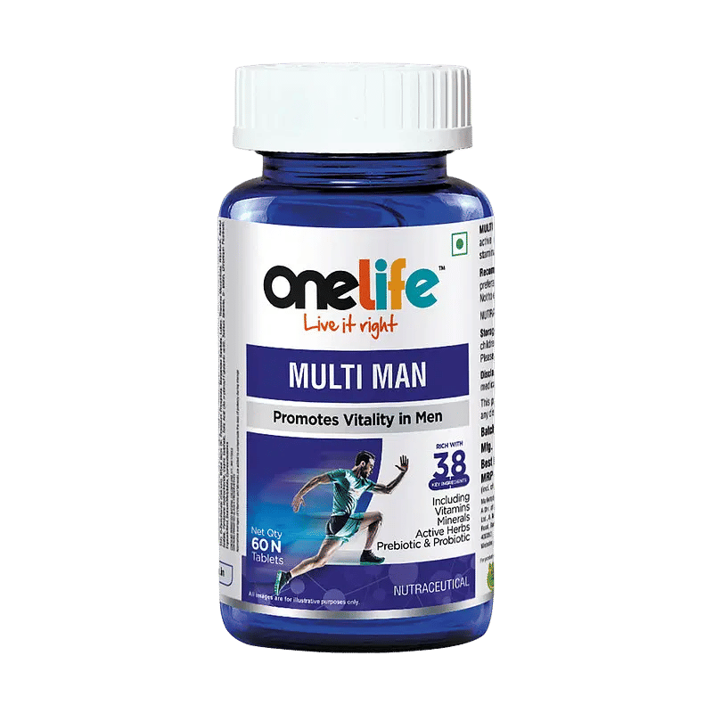 

Onelife Multi Man Multivitamin for Men With Vitamin C, Vitamin D, Zinc, Vitamin B12 and Multiminerals, Omega 3, Nutrition Supplement for Energy, Im...