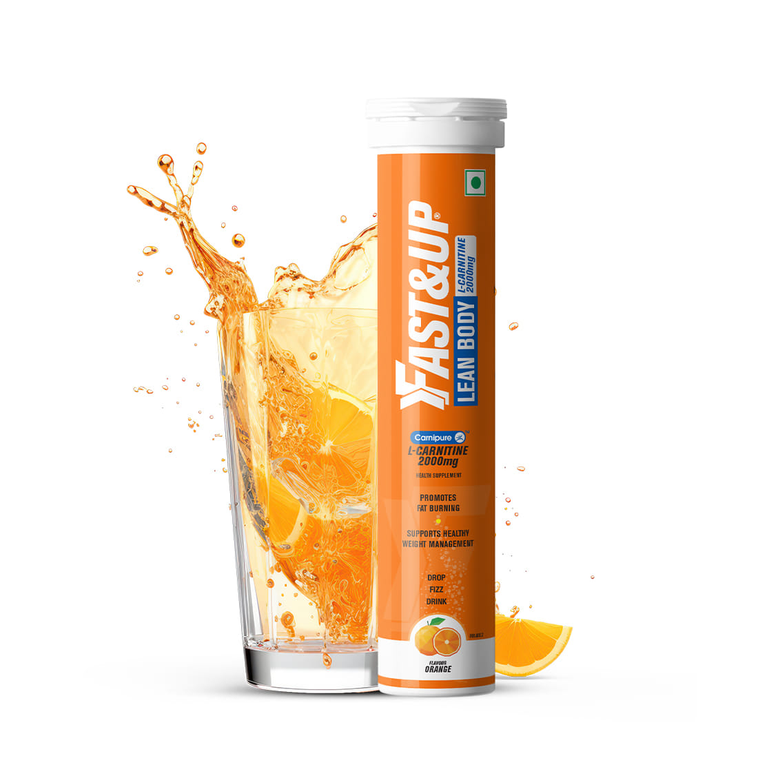 

Fast&Up L-Carnitine Lean Body - Helps Convert Fat into Energy, 2000 mg Carnipure TM L-Carnitine Sourced from Lonza Switzerland - Pack of 20 Efferve...