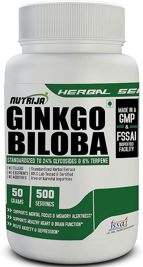 

NutriJa Ginko Biloba Extract [Memory,Focus ] - 50g Powder