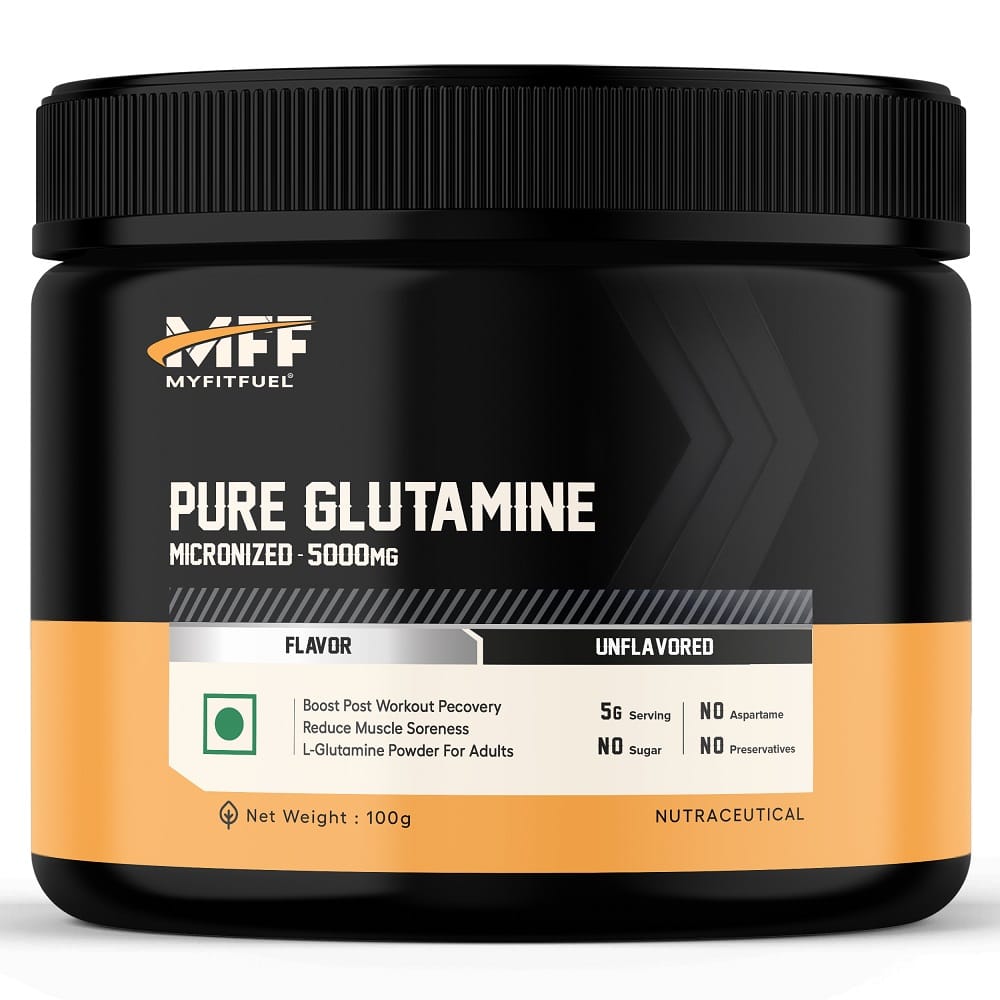 

MyFitFuel Pure Glutamine 100 gm (0.22 lbs) Unflavoured