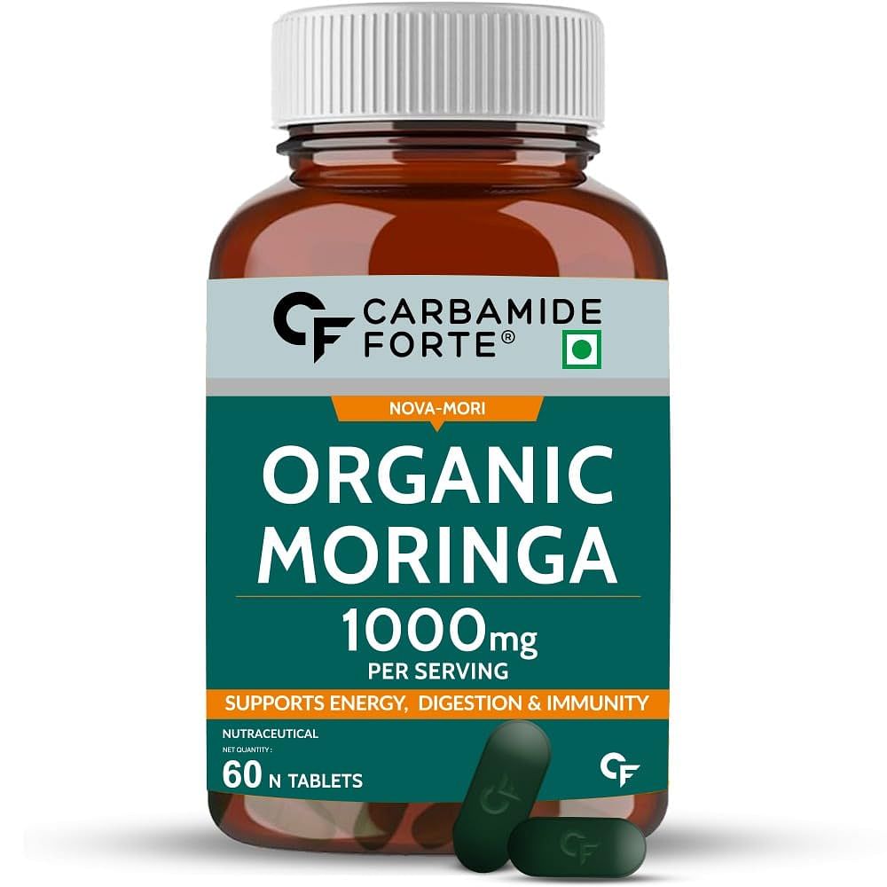 

Carbamide Forte Organic Moringa Tablets with 1000mg Moringa Leaves Extract | Drumstick Leafs Powder Tablets for Immunity, Digestion & Energy | Drum...