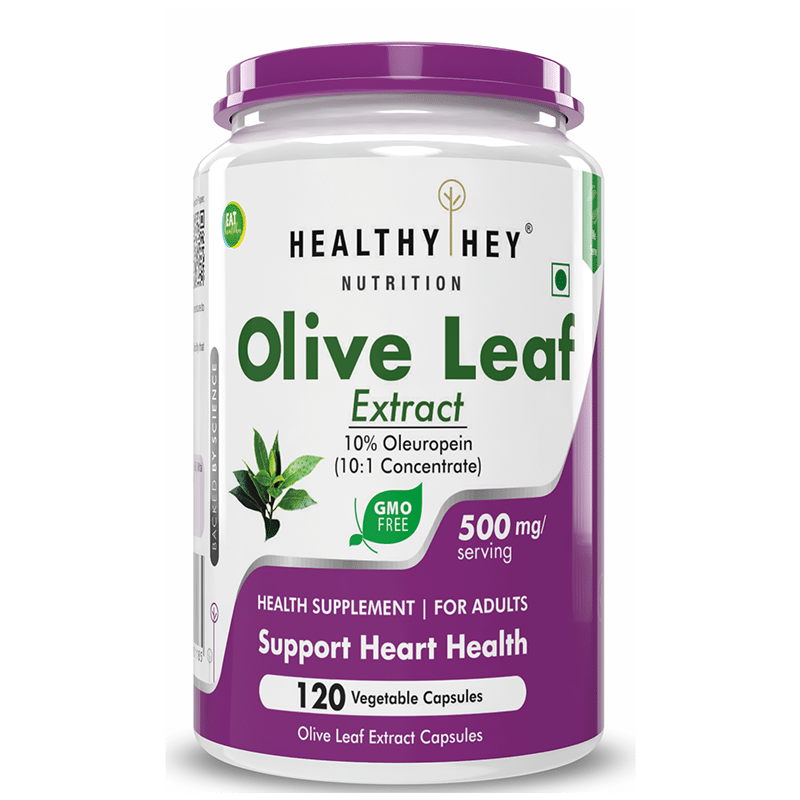 

Healthyhey Nutrition Olive Leaf Extract 10% Oleuropein 500Mg - 120 Vegetarian Capsules
