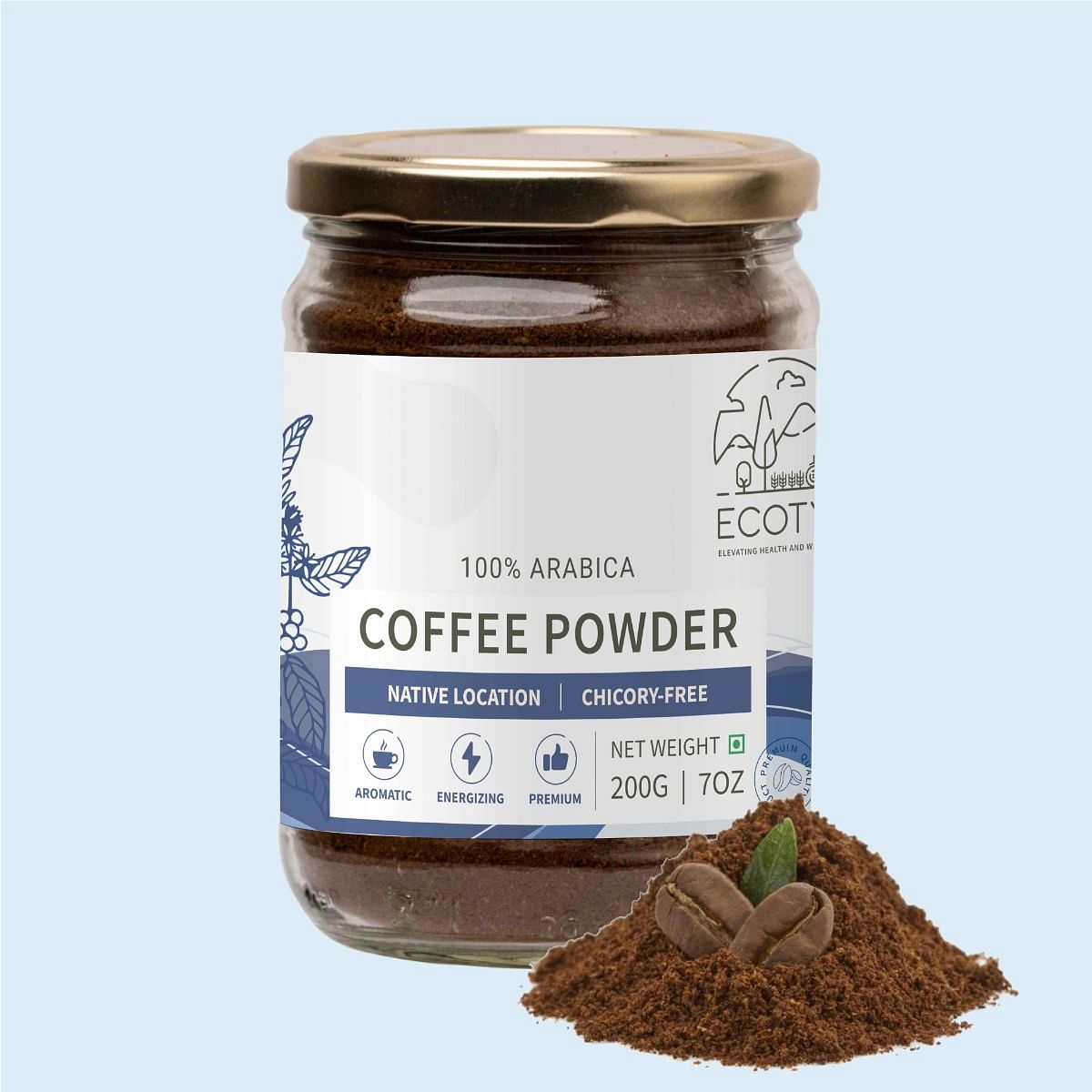 

Ecotyl Coffee Powder | 100% Arabica | Medium Roast | 200g