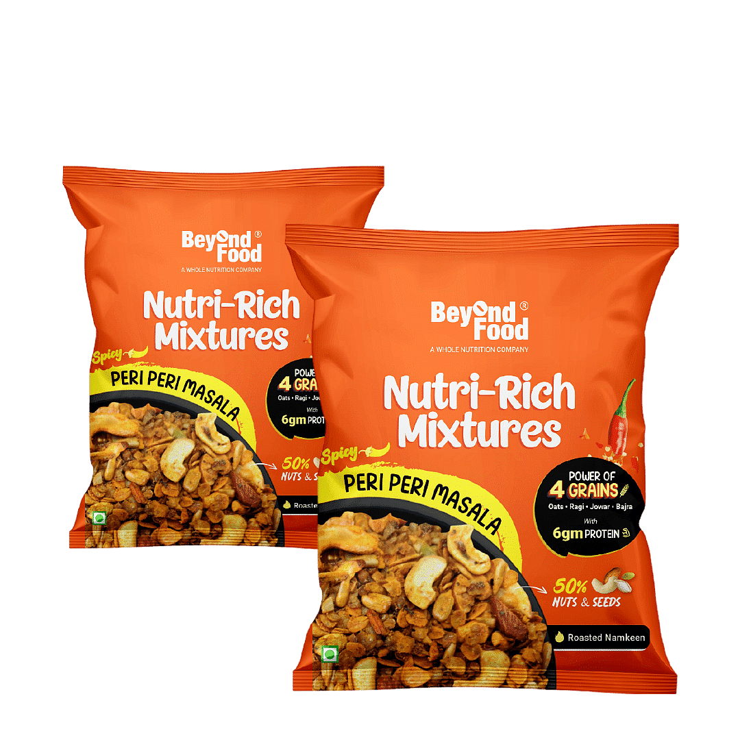 

Beyond Food Nutri Mixtures - Peri Peri Masala | 12 Bars x 30g | Pack of 2