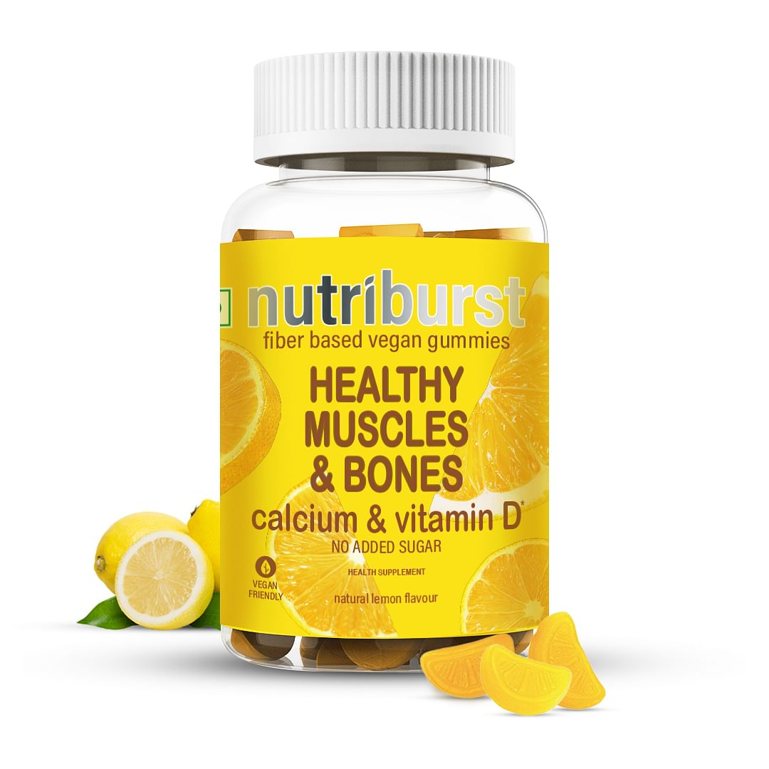 

NUTRIBURST Healthy Muscles & Bones | UKs Most Trusted Brand | Calcium & Vitamin D Gummies |For Bone & Muscle Support, Boosts Immunity | VEGAN AND S...