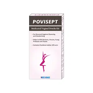 Westcoast Povisept 10% Medicated Vaginal Douche | helps to maintain personal hygiene, cleansing and deodorizing | 1 Kit (Pack of 2)