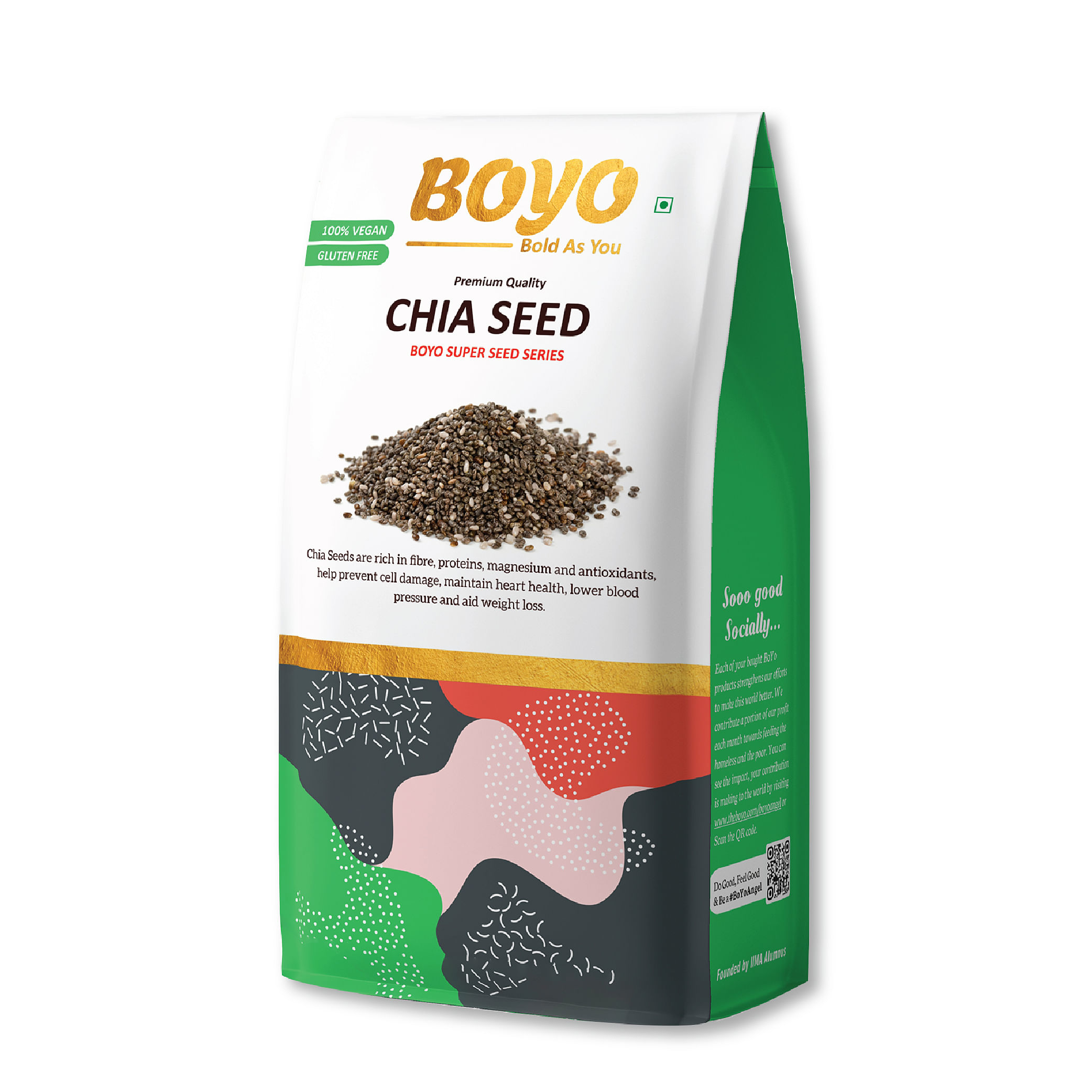 

BOYO Raw Chia Seeds 250g, Healthy Food, Diet Snack