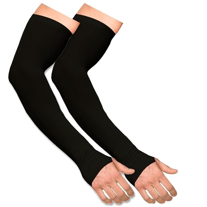 Boldfit Arm Sleeves for Men & Women UV Protection Hand Sleeves with Thumb for Boys & Girls Sun Protection Sleeves for Men Arm Sleeves for Women for Running, Hand Cover for Bike Riding Nylon