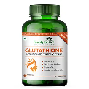 Simply Herbal Plant Based Glutathione 1000mg - 60 Capsules
