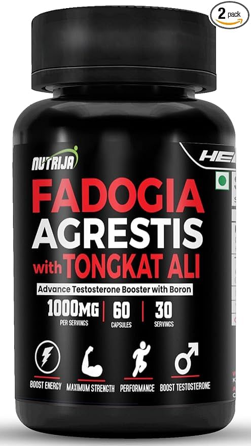 

NutriJa Fadogia Agrestis 600mg with Eurycoma Longifolia Extract 400mg & Boron | Longjack 100:1 (2% Eurycomanone)