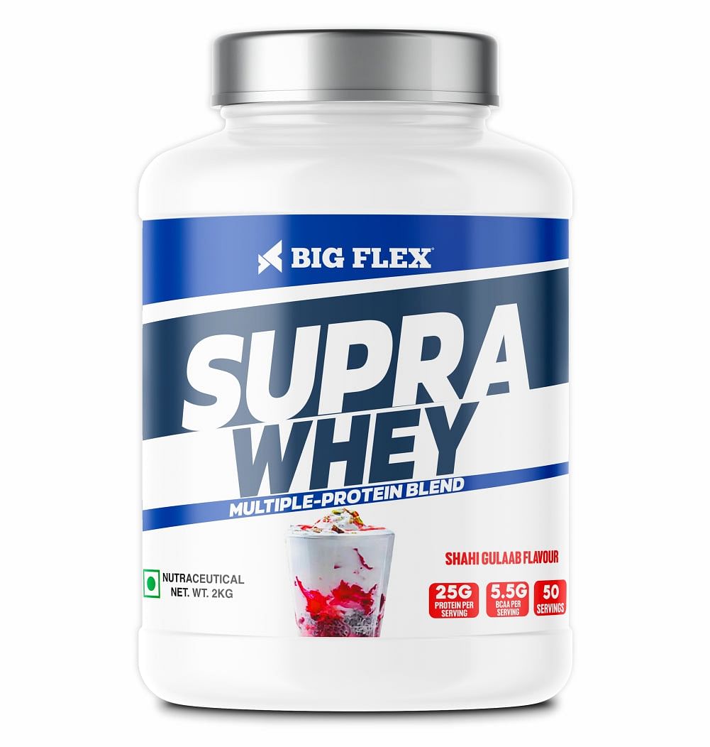 

Bigflex Supra Whey Multi-Blend Protein - Shahi Gulab Flavour 2kg
