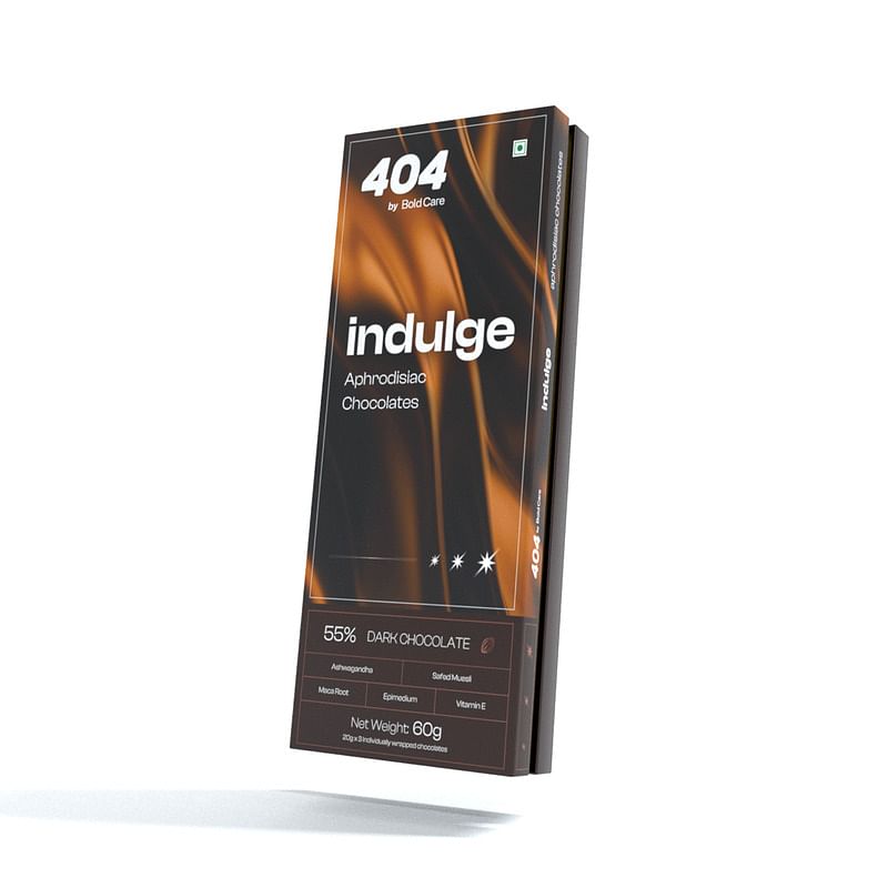 

Bold Care Indulge Aphrodisiac Chocolate (100 gms) | Rich dark chocolate for improving mood & vitality | Created with Ashwagandha & Maca Root Heigh...