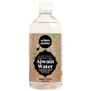 Urban Platter Ajwain Water, 500ml / 17fl.oz [All Natural, Highly Digestive Potion, Caraway Seed Infused H20 OMA-Water]