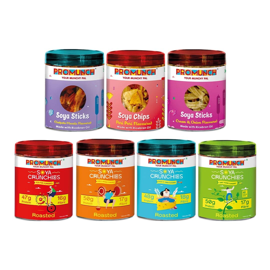 

PROMUNCH Big Bite Munch Protein Snack Combo – 7 Flavor | Gluten-Free | High-Protein Munch Box for Healthy, On-the-Go Snacking