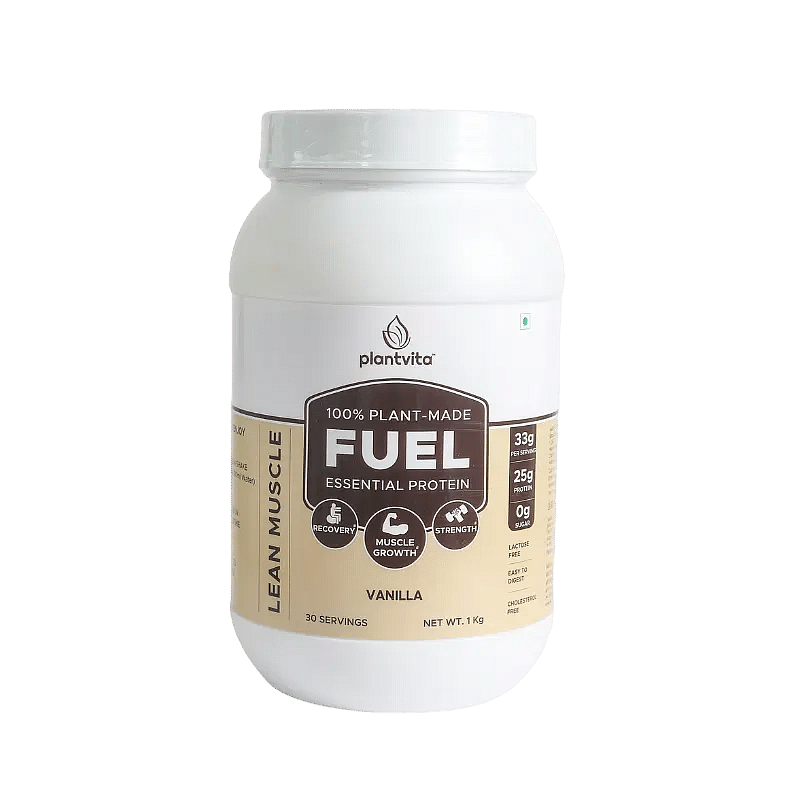 

PlantVita FUEL Plant Protein Vanilla 1Kg,100% Plant-based, 25g Vegan Protein Powder, Pea & Brown Rice Protein Blend, Turmeric Extract, Essential Am...