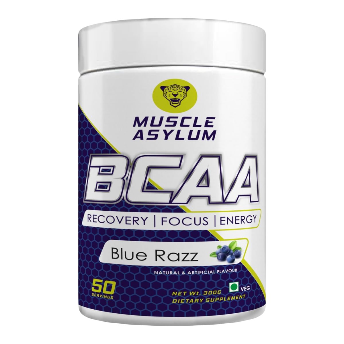 

Muscle Asylum Bcaa Powder 0g Sugar Pre/Post & Intra Workout Muscle Recovery Drink with Amino Acids - 3g of BCAAs With Nootropics Matrix for Men & W...