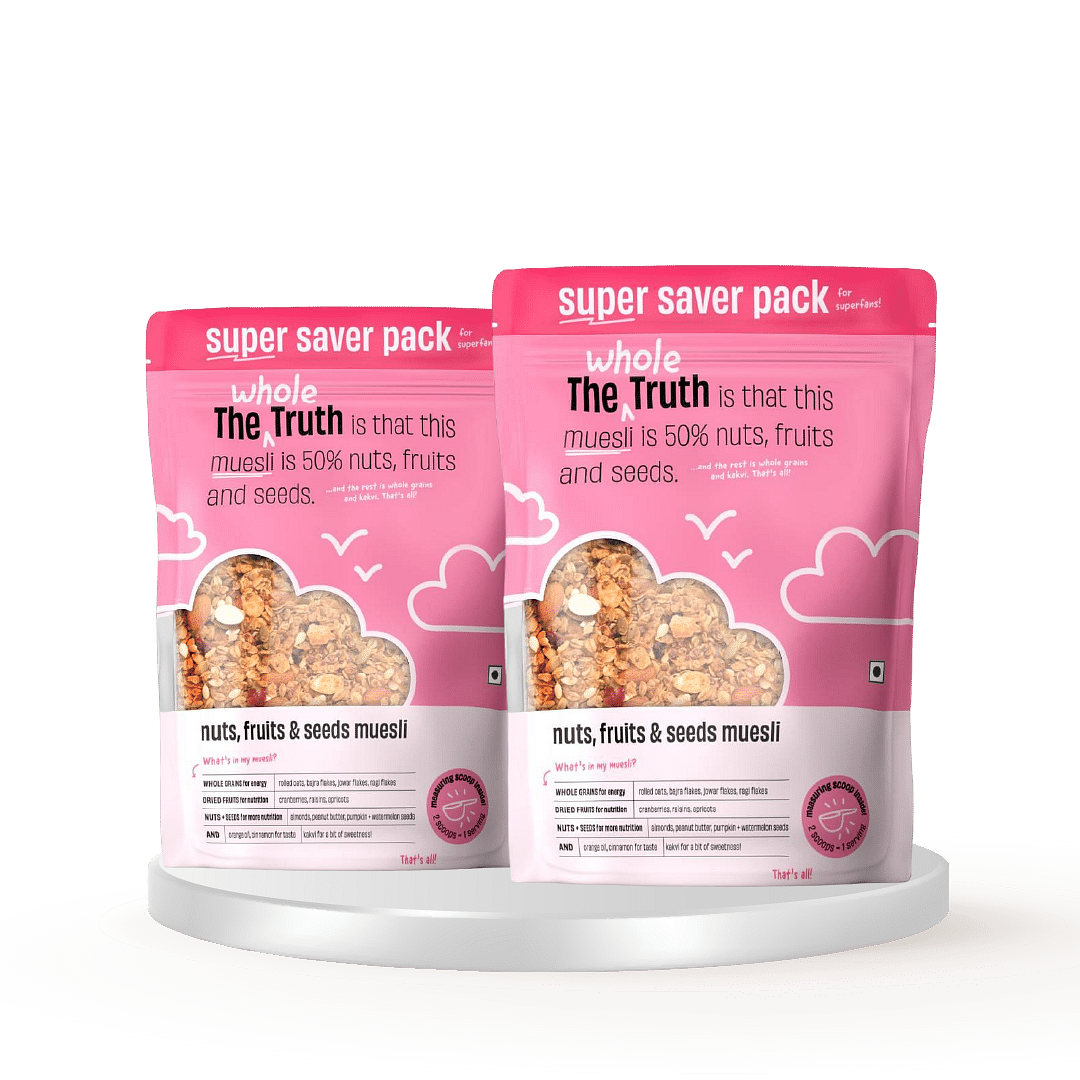 

The Whole Truth - Super Saver Breakfast Muesli | Nuts, Dried Fruits and Seeds | 750 grams | Vegan | Dairy-free | No Artificial Sweeteners | No Adde...