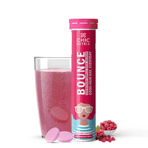 Chicnutrix Bounce - Biotin for Hair Growth with Selenium & Amino Acids - Raspberry Flavour