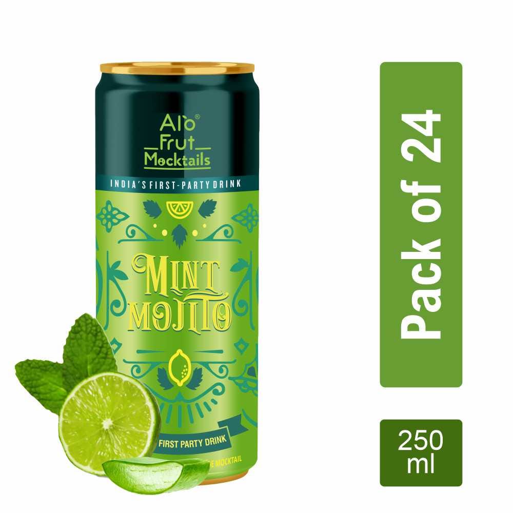 

Alo Frut Mint Mojito - 250ml (Pack of 24) | India's First Party Drink | Taste The Natural Fizz |Tasty And Refreshing Mocktails | No Artificial Colo...