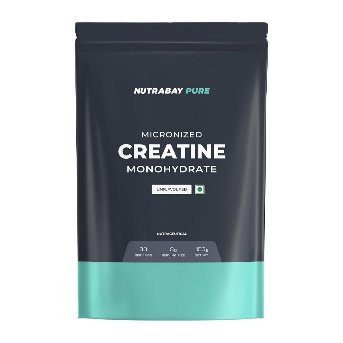 

Nutrabay Pure Micronised Creatine Monohydrate 100g | 33 Servings | Unflavoured | Strength