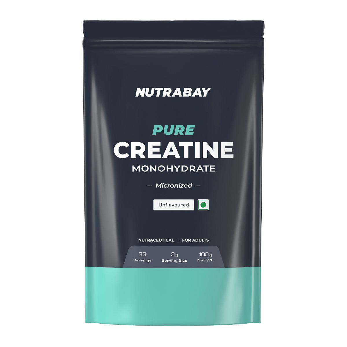 

Nutrabay Pure Micronised Creatine Monohydrate 100g | 33 Servings | Unflavoured | Strength