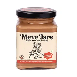 Meve Jars - Cashew Caramel Hazelnut Spread | No Preservatives | Gluten Free | High in Protein (Creamy)