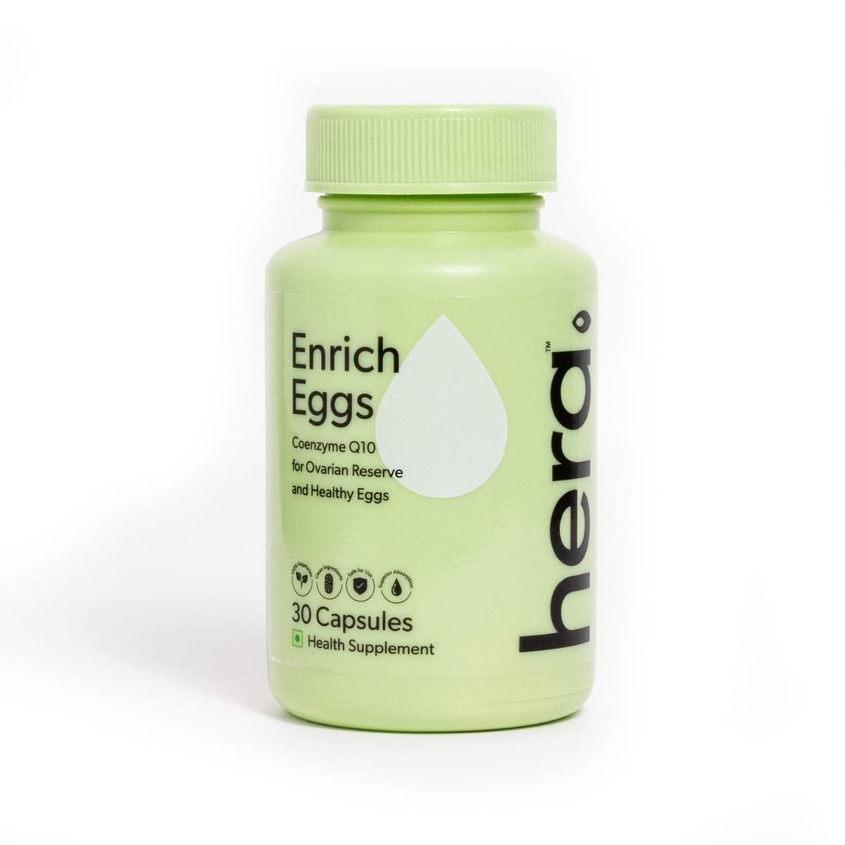 

Hera Enrich Eggs - Fertility and Egg Count - Coenzyme Q10 and Antioxidants - 30 Capsules