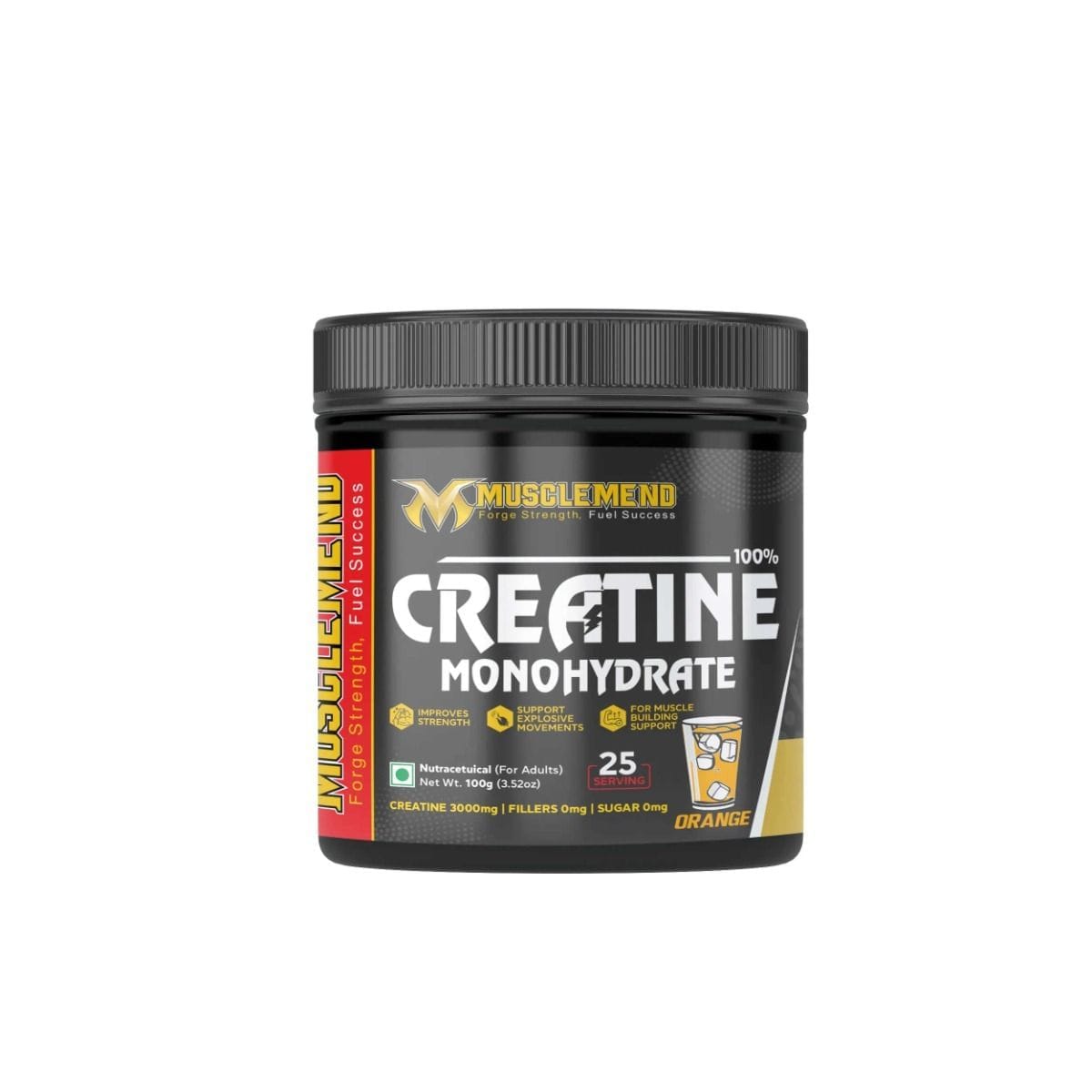 MUSCLEMEND 100% Creatine Monohydrate Powder - Orange-image-26
