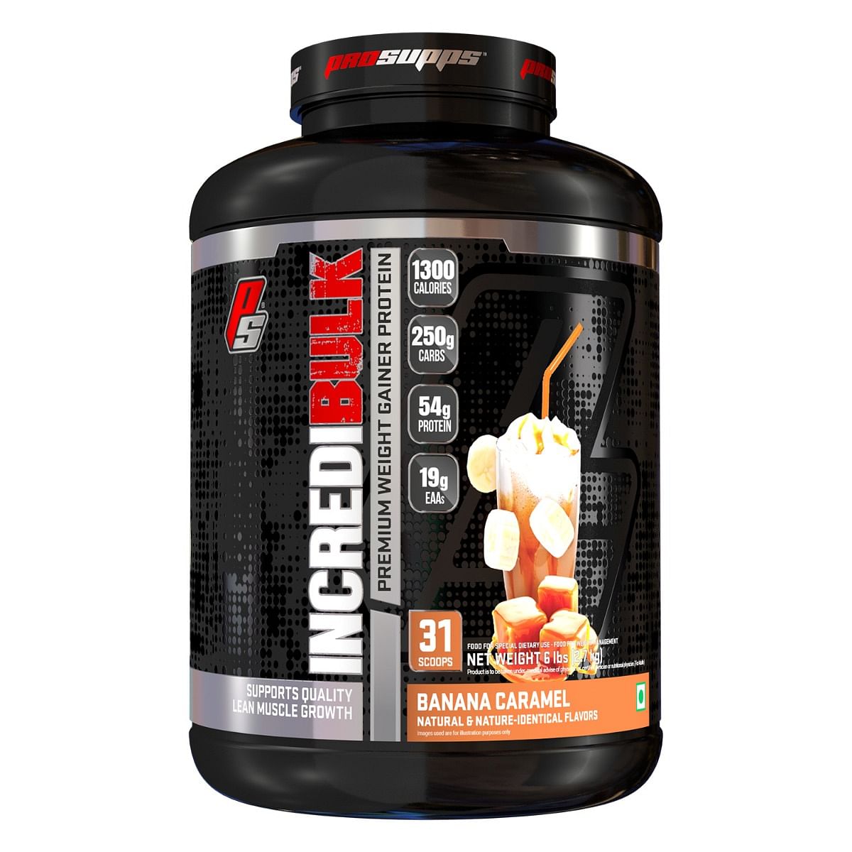 

Prosupps Incredibulk Weight Gainer [6 lbs, Banana Caramel]