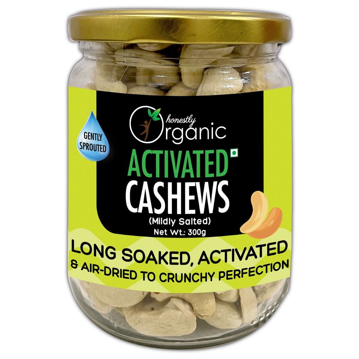 

Honestly Organic Activated Cashews - Mildly Salted, Long Soaked & Air Dried to Crunchy Perfection - Easier to digest & more nutrient-dense anytime ...