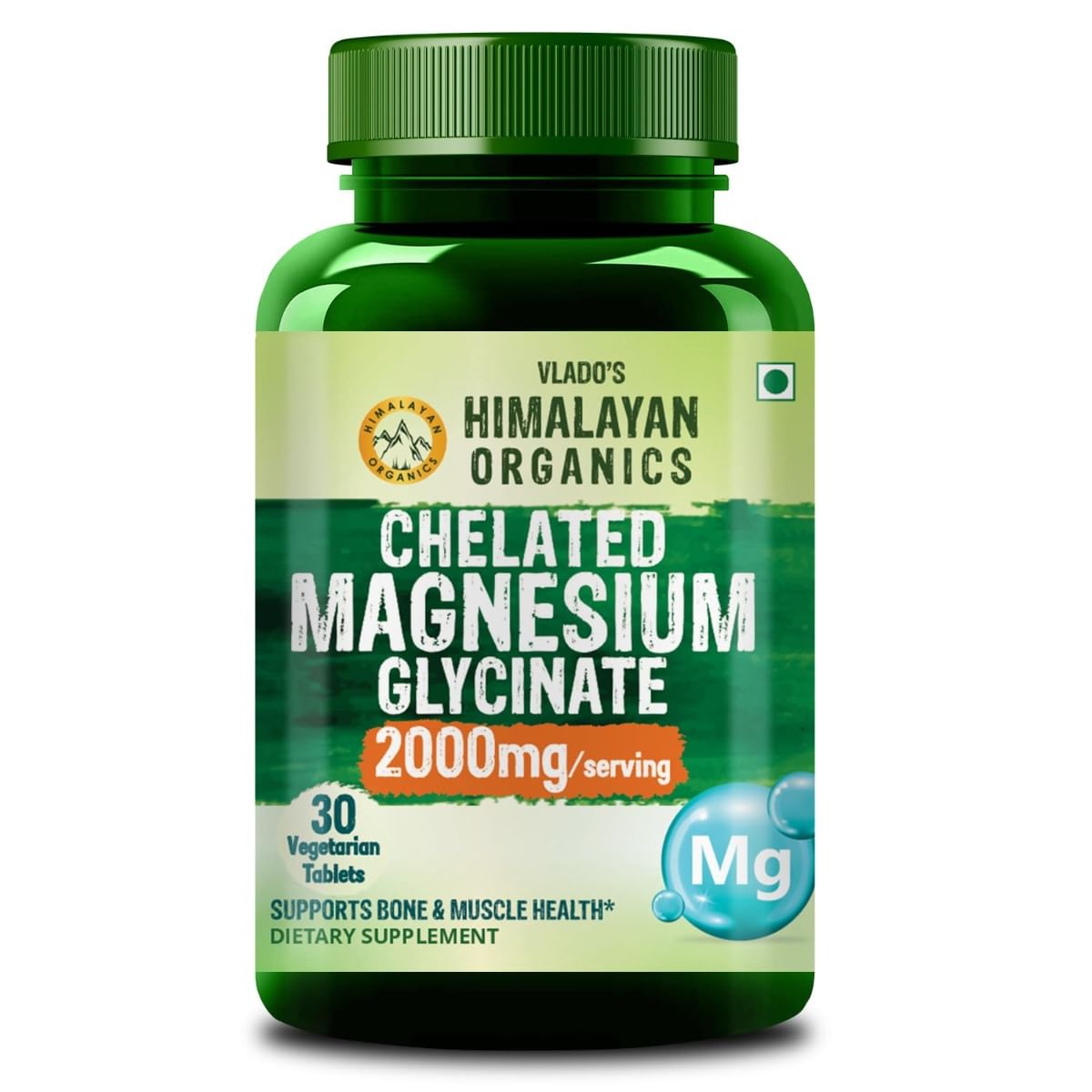 

Vlado's Himalayan Organics Magnesium Glycinate High Absorption Magnesium Supplement 2000 MG - For Sleep, Cramps, Supports | Clinically Approven | M...