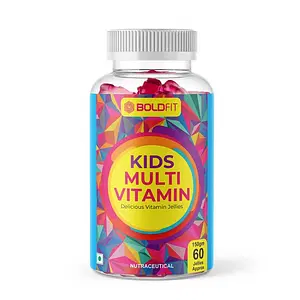 Boldfit Multivitamin Gummies for Kids And Adults Multvitamin for Kids Gummies for Immunity Support & Energy Support - Multiflavored