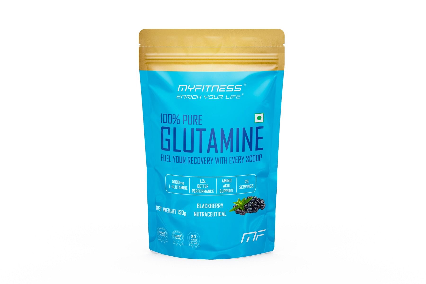 

MYFITNESS 100% PURE GLUTAMINE| 25 SERVINGS | 150g |WITH ADDED ELECTROLYTES | BLACKBERRY