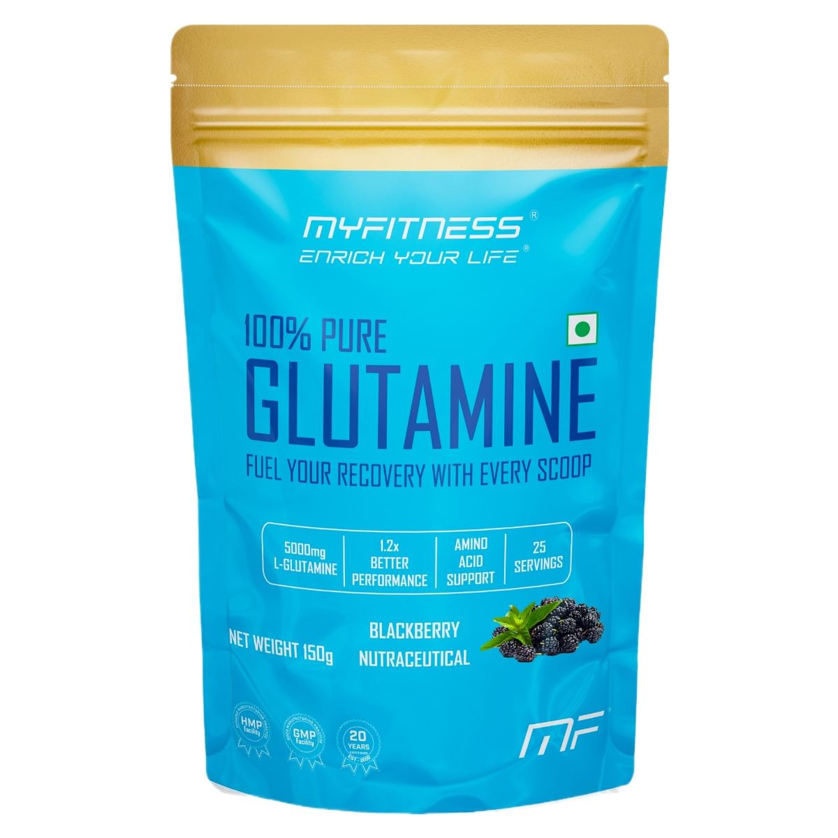 

MYFITNESS 100% PURE GLUTAMINE| 25 SERVINGS | 150g |WITH ADDED ELECTROLYTES | BLACKBERRY