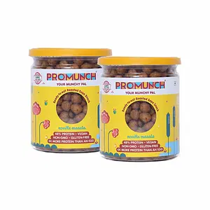 PROMUNCH Roasted SOYA Snack | Vegan | High-Protein | Healthy | Gluten-Free |Flavour: Noodle Masala, 150 g Each