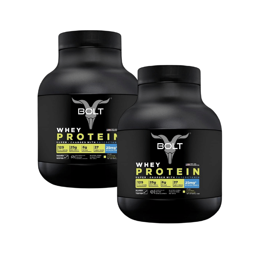 

Bolt Whey Protein 907G | Saffron Pistachio | 27 Servings | 25G Protein | 25Mg Phycocyanin | Improves Performance | Faster Recovery | Muscle Growth ...