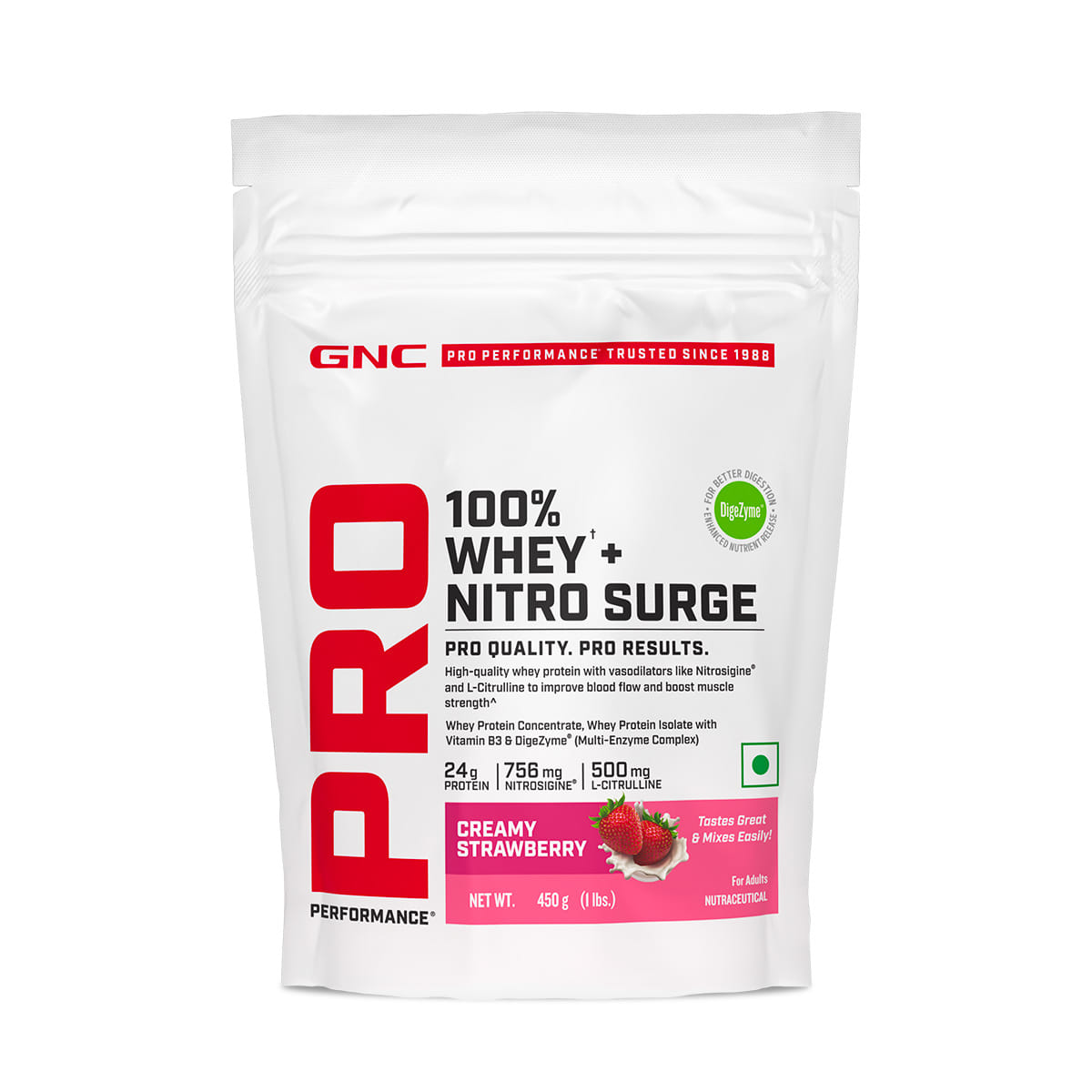 GNC Pro Perfomance 100% Whey Nitro Surge- Strawberry-picture-15