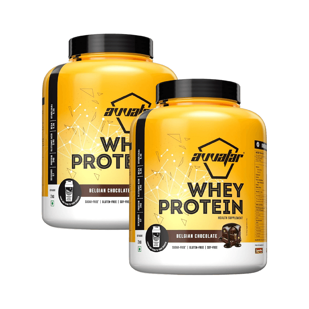 

Avvatar Whey Protein - Belgian Chocolate 2 Kg Pack Of 2