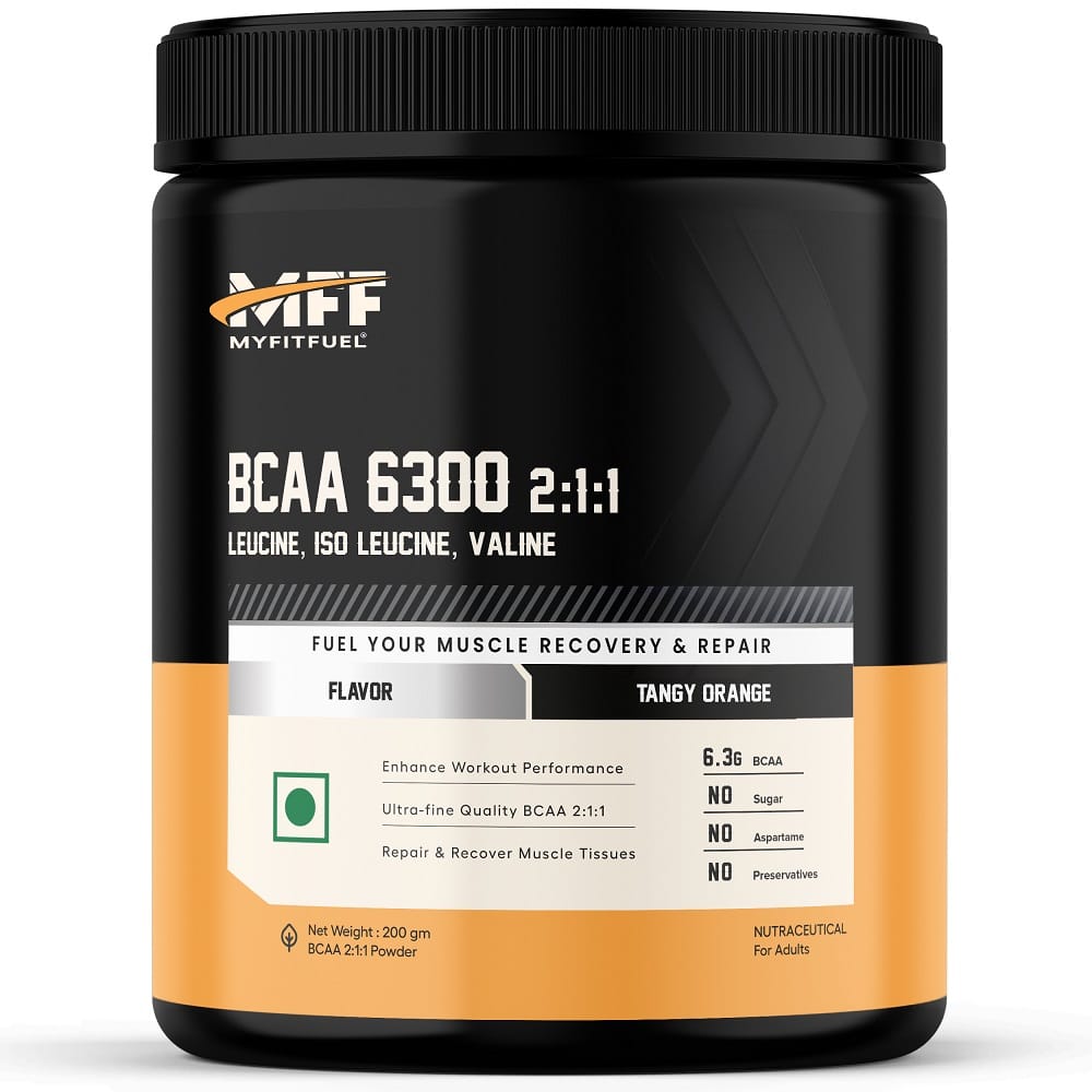 

MyFitFuel BCAA 6300 2:1:1 (200 gm) Tangy Orange