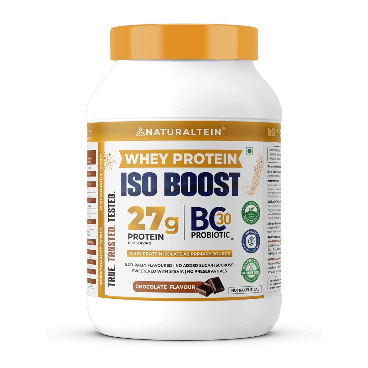 

Naturaltein Whey Protein ISO BOOST- Chocolate (27G Protein)