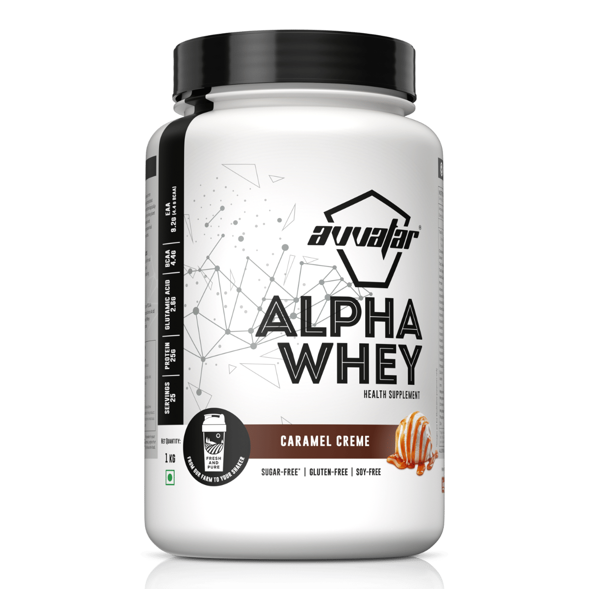 

Avvatar Alpha Whey | 1 Kg | Caramel Crème Flavour