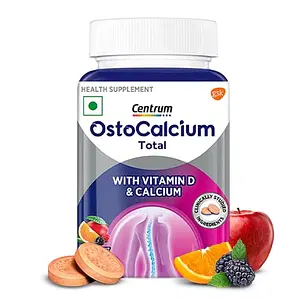 Centrum OstoCalcium Total Chewables | Vitamin D & Calcium (Veg) to support Strong Bones, Joints & Muscles | India's Leading Calcium Supplement 