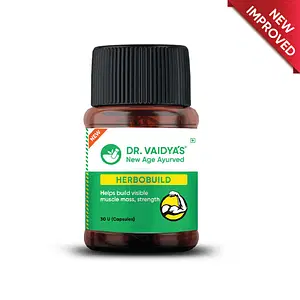 New Dr. Vaidya's Herbobuild - 30 Capsules