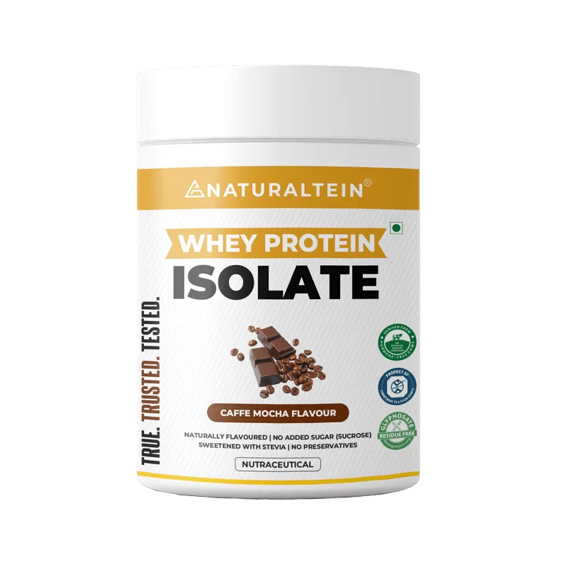 

NATURALTEIN Whey Protein Isolate Caffe Mocha - 300 gms