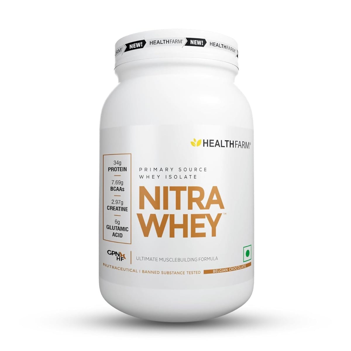 Healthfarm Nitra Whey Protein | 34g Protein Per Serving & 3g Added Creatine | Blend of Isolate & Concentrate Protein-picture-15