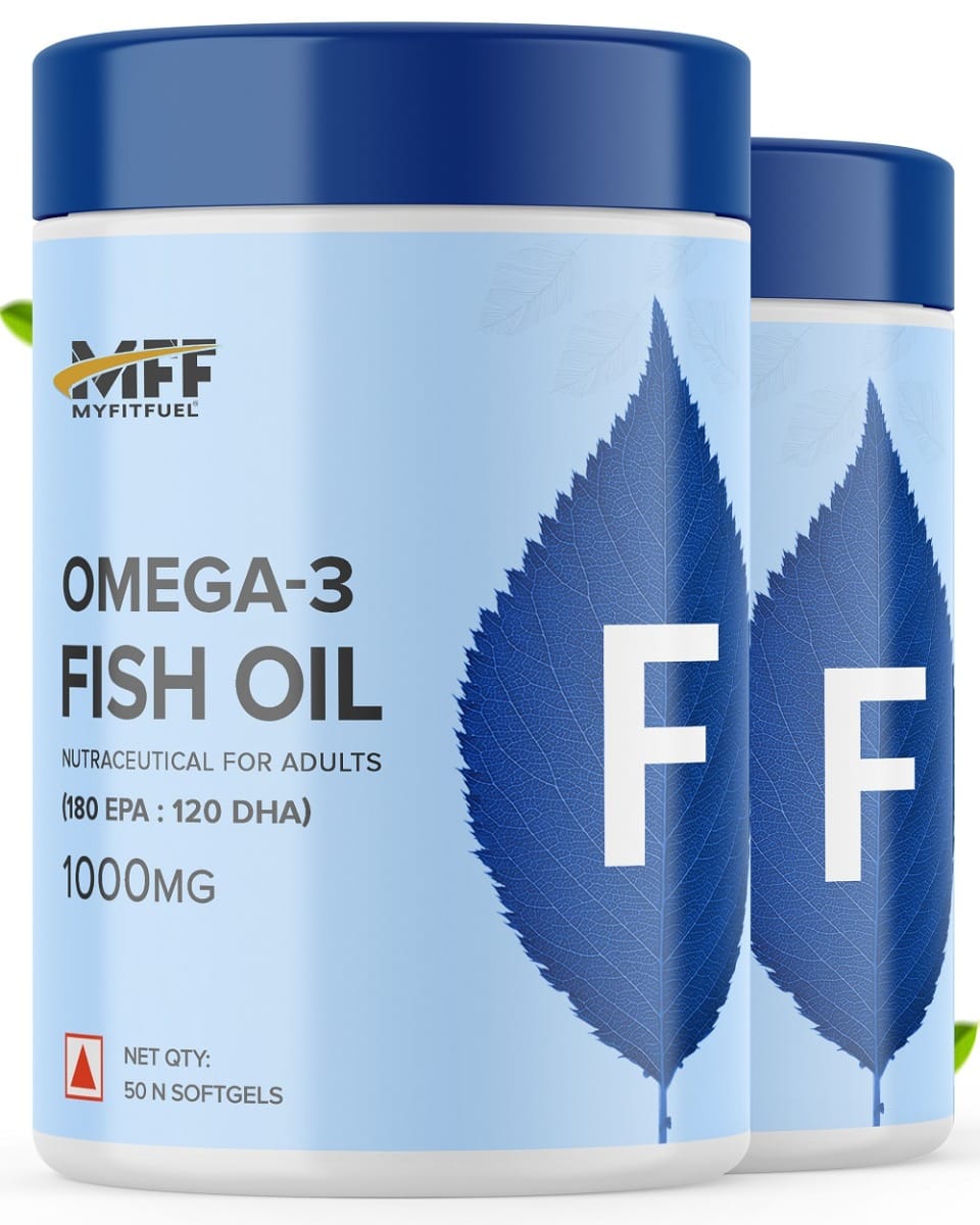 

MyFitFuel Omega 3 Fish Oil, 1000mg (180 EPA 120 DHA), 100 softgels
