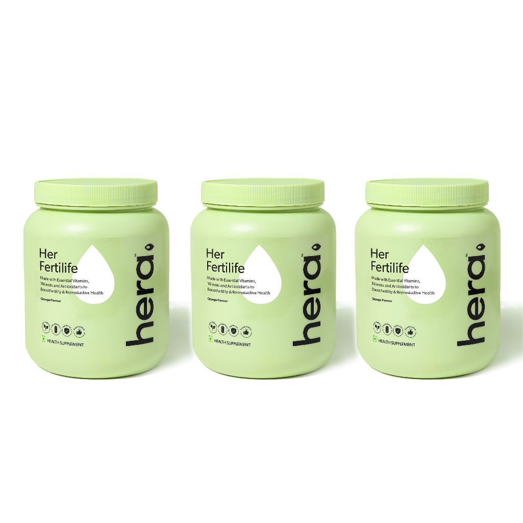 

Hera Her Fertilife - Boosts fertility - Vitamin B12, Inositol, and Folate - 900g - Pack of 3