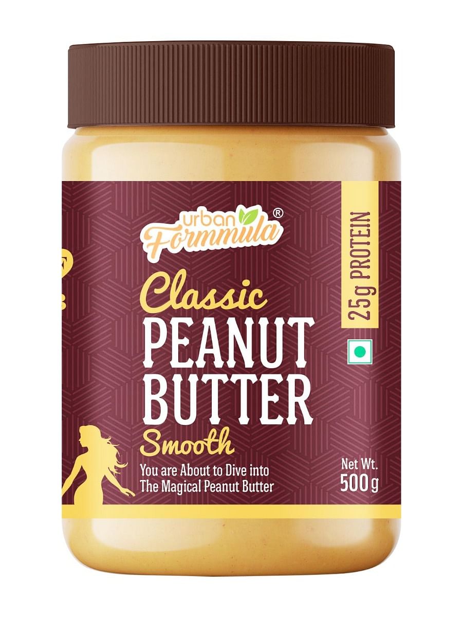 

Urban Formmula Classic Peanut Butter (Smooth) 500g, High Protein 25g & Energy | Creamy |Zero Trans Fat | Zero Cholesterol | Vitamin B3 | Pet Jar Pa...